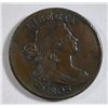 Image 1 : 1803 large cent Small Fraction AU58, sharp luster, quite attractive