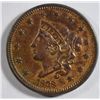 Image 1 : 1838 Large Cent Ch Brown Unc 60+ Well struck attractive