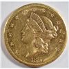 Image 1 : Scare & poplar shipwreck date 1857-S $20 Lib Gold T1 CH AU58 Bord BU