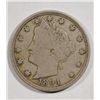 Image 1 : 1894 LIBERTY "V"  NICKEL VF