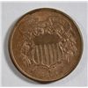 Image 1 : 1864 2 cent large motto, popular obverse type & Civil War date CH BU 64 RB