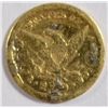 Image 2 : 1844D 2 1/2 Gold VF details