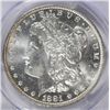 Image 2 : 1881-O MORGAN DOLLAR PCGS MS-63 BLAST WHITE