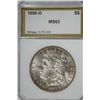 Image 1 : 1890-O MORGAN DOLLAR PCI MS-63 TYPICAL FLAT STRIKE
