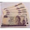 Image 1 : New Zealand 1977-1981 2 Dollars Star Replacement Lot of 22 Notes