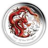 Australia 2012 Dollar Year of the Dragon 1 Ounce Coloured Silver Proof
