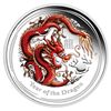 Image 1 : Australia 2012 Dollar Year of the Dragon 1 Ounce Coloured Silver Proof Lot of 10