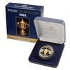 Australia 2003 5 Dollars Rugby World Cup Selectively Gold Plated Silver Proof