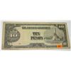 Image 1 : 1940'S JAPANESE OCCUPATIONAL 10 TEN PESOS BILL SERIAL # 0812582