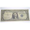 Image 1 : 1957 $1 SILVER CERTIFICATE U.S. BILL SERIAL # K02651653A *PLEASE LOOK AT PIC TO DETERMINE GRADE*!
