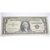 Image 1 : 1957 $1 SILVER CERTIFICATE U.S. BILL SERIAL # F10338791A *PLEASE LOOK AT PIC TO DETERMINE GRADE*!!