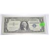 Image 1 : 1957 $1 SILVER CERTIFICATE U.S. BILL SERIAL # C88632114A *EXTREMELY RARE UNC HIGH GRADE*!!