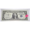 Image 1 : 1957 B SERIES $1 SILVER CERTIFICATE SERIAL # T49989925A *EXTREMELY RARE UNC HIGH GRADE*!!