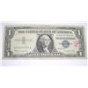 Image 1 : 1957 B SERIES $1 BILL SERIAL # U08257558A *NICE BILL PLEASE LOOK AT PICTURE TO DETERMINE GRADE*!!