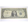 Image 1 : 1957 B SERIES $1 SILVER CERTIFICATE BILL SERIAL # V57667024A *PLEASE LOOK AT PIC TO DETERMINE GRADE*