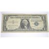 Image 1 : 1957 B SERIES $1 SILVER CERTIFICATE BILL SERIAL # W61330675A *PLEASE LOOK AT PIC TO DETERMINE GRADE*