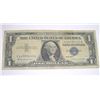 Image 1 : 1957 B SERIES $1 SILVER CERTIFICATE BILL SERIAL # V44555433A *PLEASE LOOK AT PIC TO DETERMINE GRADE*