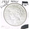 Image 1 : 1935 PEACE SILVER DOLAR RED BOOK VALUE IS $110.00 *RARE MS-60 HIGH GRADE*!!