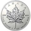 Image 1 : BRILLIANT UNCIRCULATED 1oz Sillver Canadian Maple Leaf - Random Date