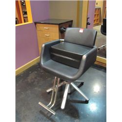 SOFT FEEL BLACK SALON CHAIR BY BELVEDERE
