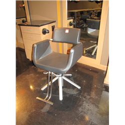 SOFT FEEL BLACK SALON CHAIR BY BELVEDERE