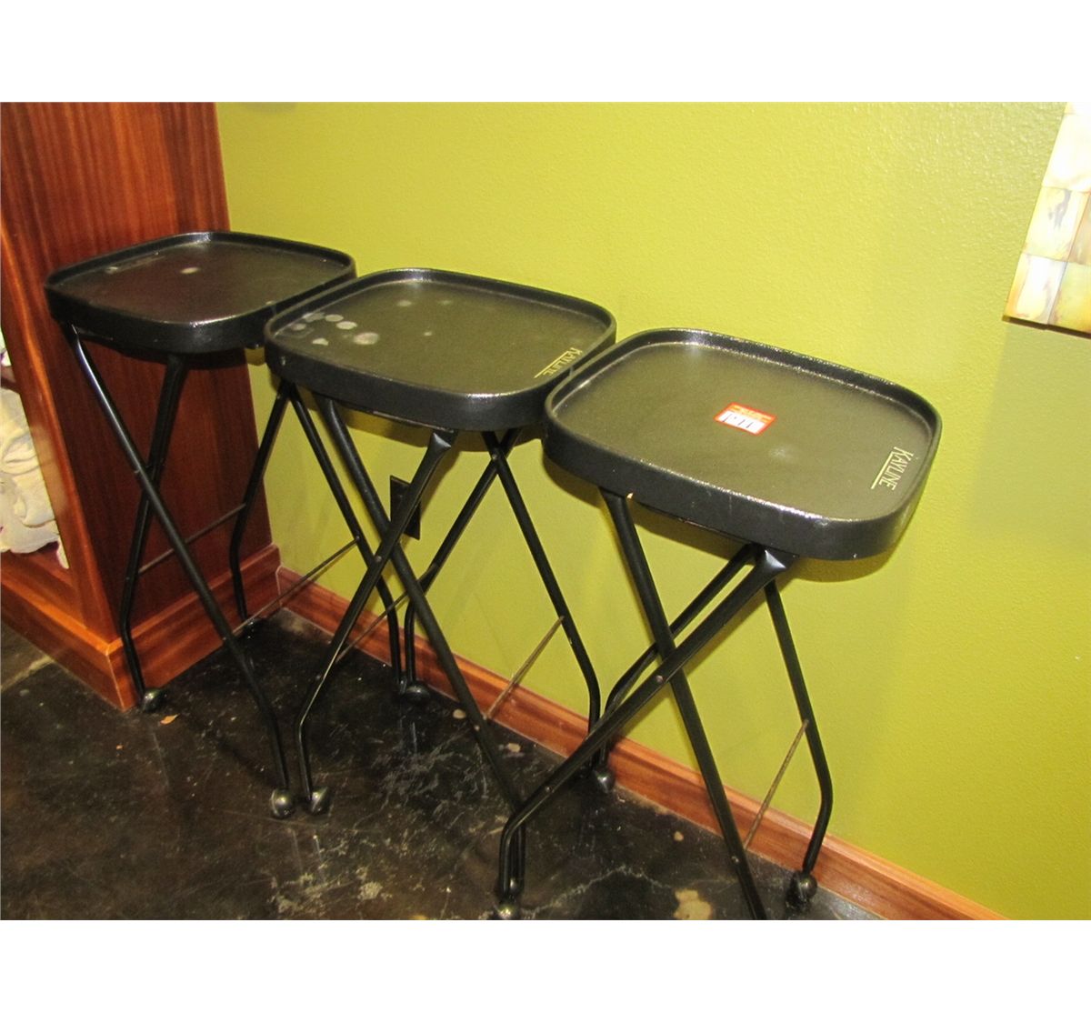 ROLL AROUND TRAY STANDS (QTY 3)