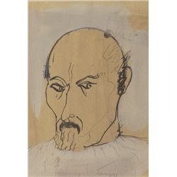 Tony O'Malley HRHA (1913-2003) - SELF PORTRAIT, c.1970s