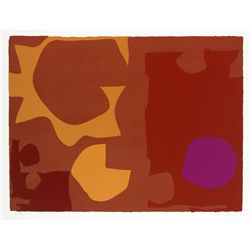 Patrick Heron (1920-1999) - SIX IN VERMILION WITH VIOLET IN RED, 1970