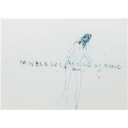 Tracey Emin RA (b.1963) - I'M WALKING AROUND MY WORLD, 2011