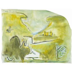 Patrick Collins HRHA (1910-1994) - LOOKING FOR OSCAR WILDE - PÈRE LACHAISE, PARIS, 1984