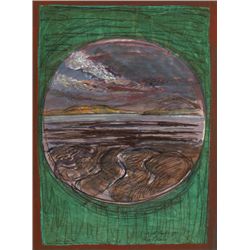 Brian Bourke HRHA (b.1936) - DONEGAL LANDSCAPE [GREEN], 1974