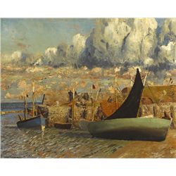 Patrick Leonard HRHA (1918-2005) - RUSH HARBOUR, 1963