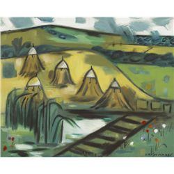 Norah McGuinness HRHA (1901-1980) - THE LITTLE HAYFIELD