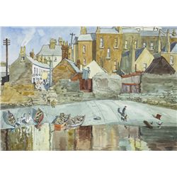 Harry Kernoff RHA (1900-1974) - WHISKEY ROW, RINGSEND