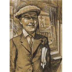 Harry Kernoff RHA (1900-1974) - PORTRAIT OF GINGER