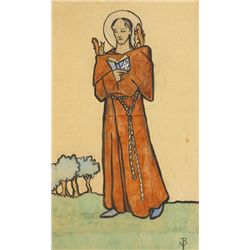 Jack Butler Yeats RHA (1871-1957) - SAINT COLUMBANUS, c.1903