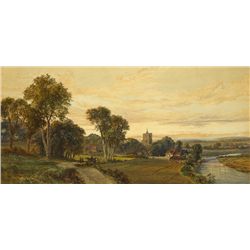 John Faulkner RHA (1835-1894) - COWLEY NEAR UXBRIDGE, c.1890
