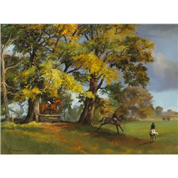 Susan Mary Webb (b.1962) - WICKLOW HUNT SCENE, 1995