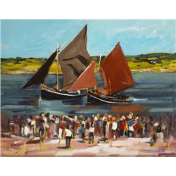Michael Hanrahan (b.1951) - ROUNDSTONE REGATTA, CONNEMARA