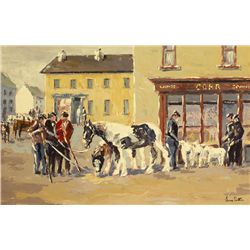 Ivan Sutton (b.1944) - FAIR DAY, ARDARA, COUNTY DONEGAL
