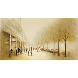 Anthony Robert Klitz (1917-2000) - TREE LINED STREET, CHELTENHAM