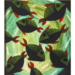 Graham Knuttel (b.1954) - GREEN FISH