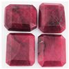 Image 2 : 193.76ctw RubyEmeraldCut LooseGemstone lot of 4