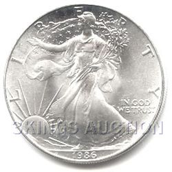 Uncirculated Silver Eagle 1986