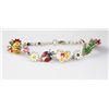 Image 1 : Sterling Gold Multi Stone Enamel Frog and Ladybug Brace