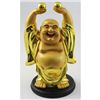 Image 1 : Happy Golden Brass Buddha Symbols for Good Year Life
