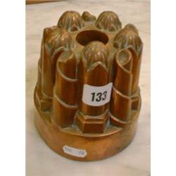 19th Century copper jelly mould...