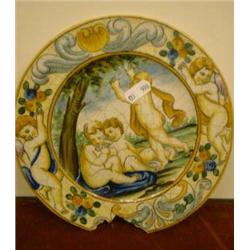 Urbino style plate (damaged)...