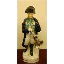 Staffordshire figure of Napoleon...