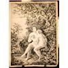 Image 1 : 19th Century rosewood framed print and a pen...